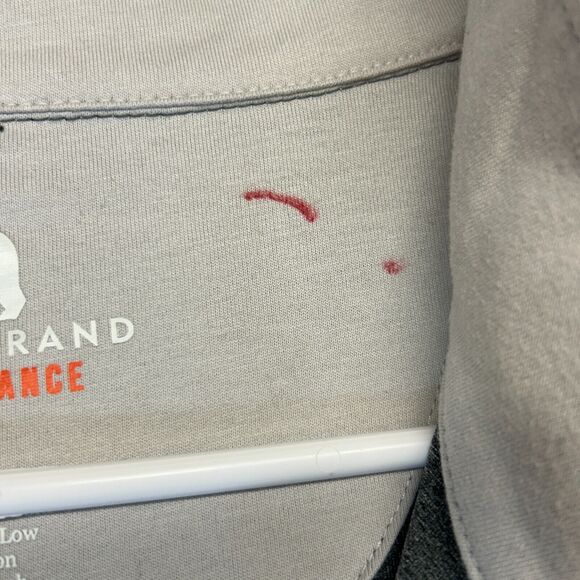 Normal Brand Performance 1/4 Zip Mens 2XL Gray Pullover Stretch Long Sleeve Mock - Picture 4 of 10